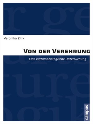 cover image of Von der Verehrung